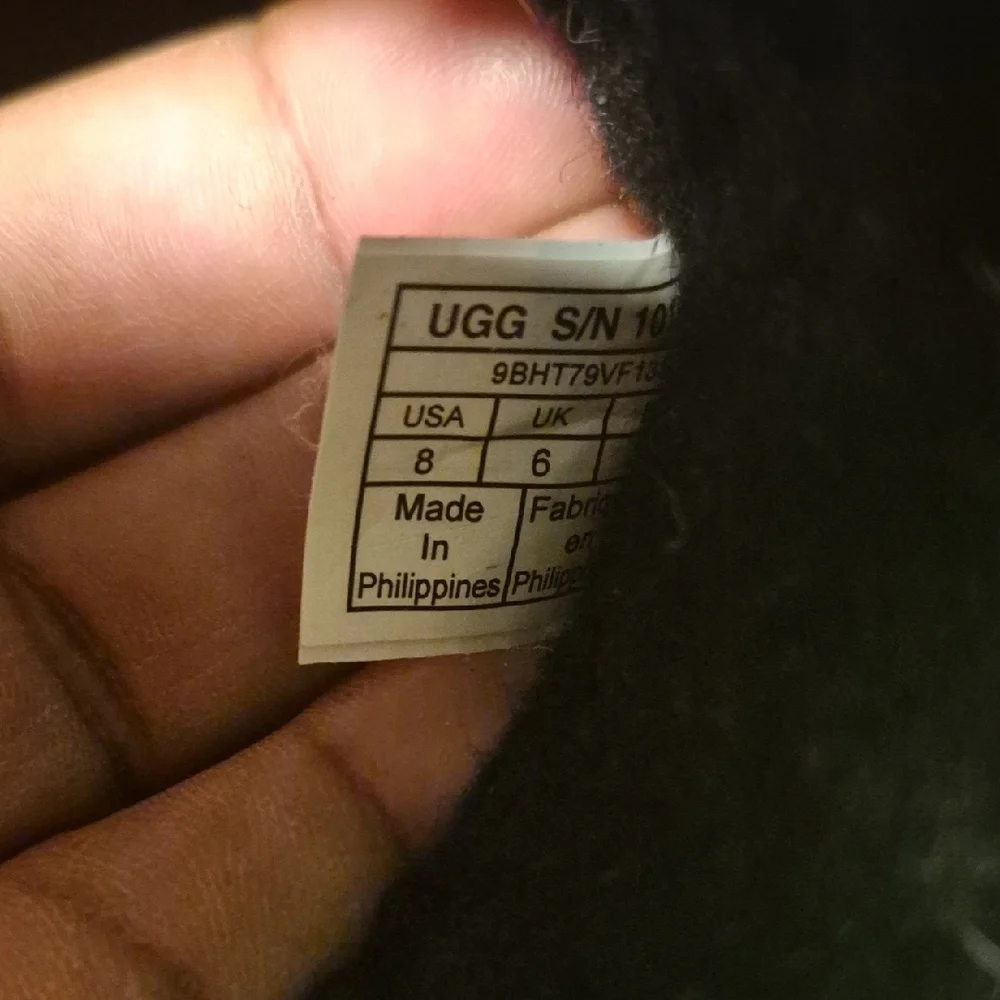 UGG Classic Short Black Suede Winter Boots